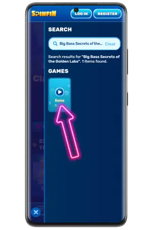In the search find Big Bass secrets of the Golden Lake demo